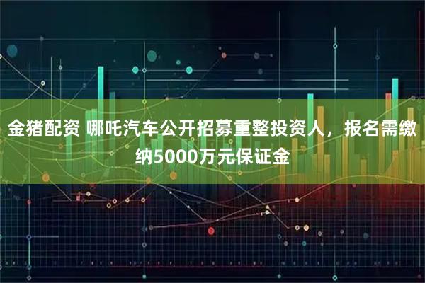 金猪配资 哪吒汽车公开招募重整投资人,报名需缴纳5000万元保证金